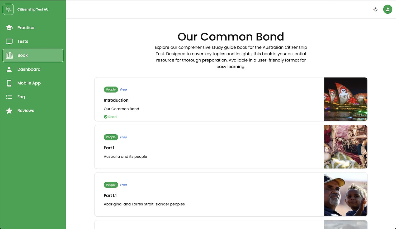 citizenship test exam common bond