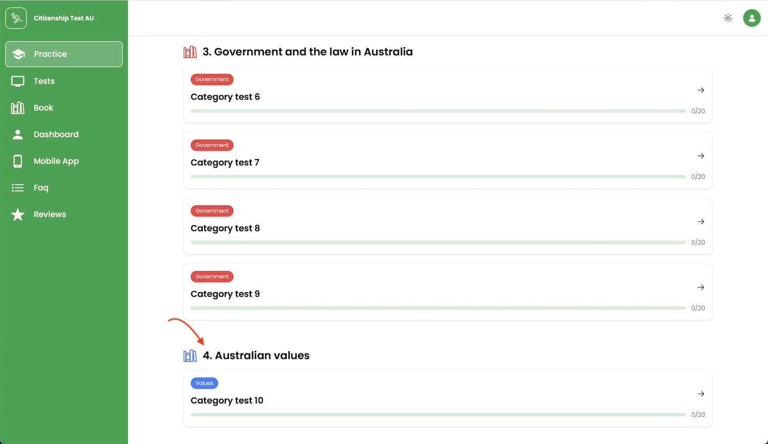 citizenship test exam values questions